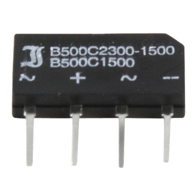 Pont de diode 500V 2,3A  - boitier en ligne
