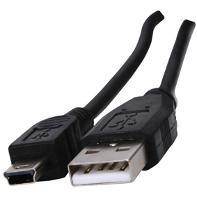 Cble USB 2.0 A Mle - Mini USB 5P Mle 1.8 m